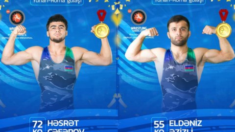 İki güləşçimiz reytinq turnirində qızıl medal qazandı