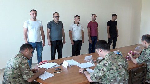 Naxçıvanda ehtiyatda olan hərbçilər orduya çağırıldı - VİDEO