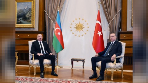 İlham Əliyevlə Ərdoğan təkbətək görüşüb - FOTO