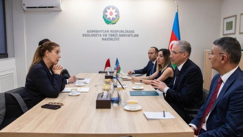 Muxtar Babayev albaniyalı nazirlə müzakirə apardı 