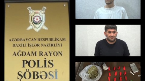 Ağdamda narkokuryer saxlanıldı