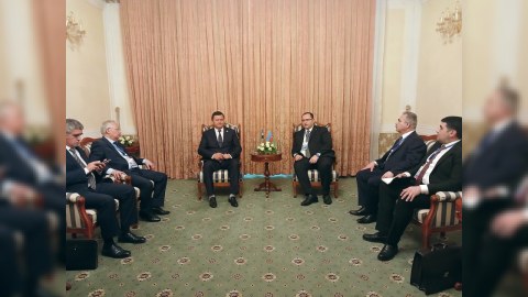 Nazir Məcnun Məmmədov Tacikistanda ikitərəfli görüşlər keçirib - FOTO