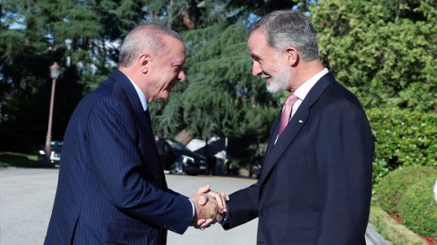 Ərdoğan İspaniya kralı ilə görüşüb - FOTO