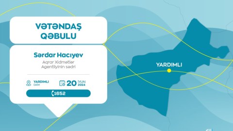 Sərdar Hacıyev Yardımlıda vətəndaşlarla görüşəcək
