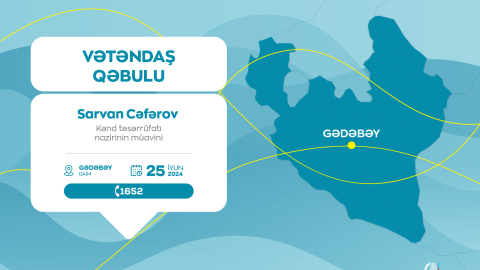 Sarvan Cəfərov Gədəbəydə vətəndaşlarla görüşəcək