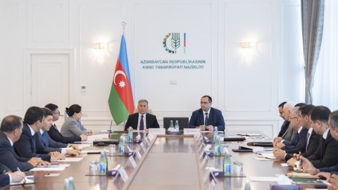 Ərzaqlıq buğda ilə bağlı İşçi Qrupunun iclası keçirilib - FOTO