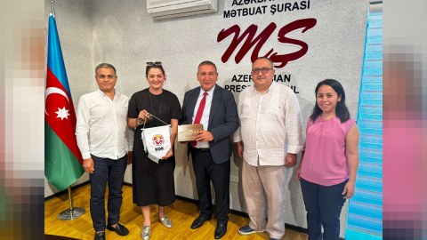 Alanya Aktif Qazeteciler Cəmiyyətinin sədri Mətbuat Şurasında - FOTOLAR