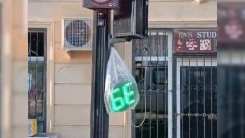 Sellofanla "təmir edilmiş" işıqfor barədə rəsmi AÇIQLAMA
