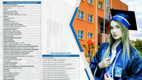 BMU-da magistraturaya 20 ixtisas və 28 ixtisaslaşma üzrə qəbul aparılır