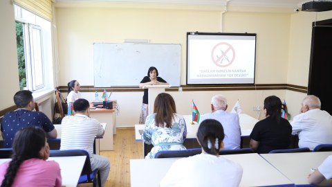 GDU-da «Bəşəriyyəti uçuruma aparan bəla” adlı tədbir keçirilib
