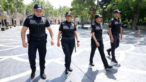 Polis gücləndirilmiş iş rejimində çalışır - VİDEO