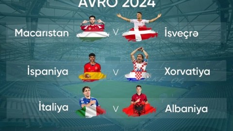 Avro-2024: Macarıstan İsveçrə ilə üz-üzə