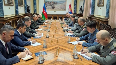 Kərim Vəliyev Serbiyada səfərdədir