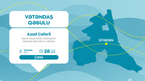 Aparat rəhbəri Siyəzən vətəndaşlarla görüşəcək