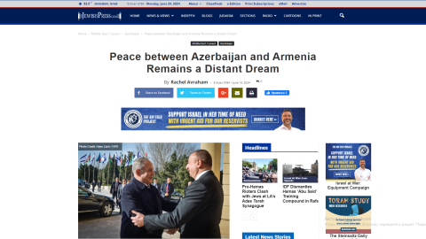 ABŞ mətbuatında Azərbaycanla Ermənistan arasında sülh imkanlarından yazılıb