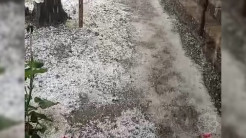 Ordubada dolu yağıb