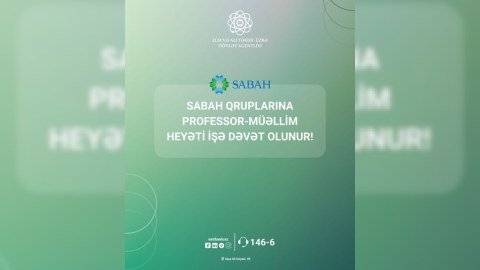 SABAHın müəllimi ol!
