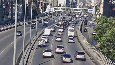 Hazırda bəzi yollarda tıxac var - SİYAHI