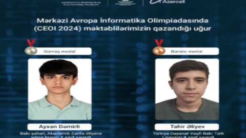 Mərkəzi Avropa İnformatika Olimpiadasında məktəblilərimiz uğur qazandı