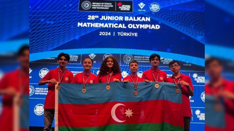 Məktəblilərimiz Riyaziyyat Olimpiadasında uğurlu çıxış etdi - FOTO