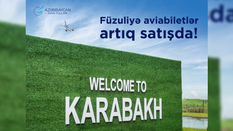 AZAL Füzuliyə təyyarə biletlərinin satışına başladı