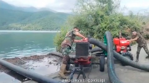 Nohur gölün ətrafında təhlükə - VİDEO