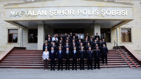 Polis Günü Naftalanda - FOTOLAR