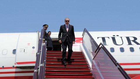 Ərdoğan Qazaxıstana yola düşdü