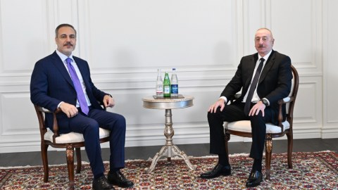 İlham Əliyev Hakan Fidanı Şuşada qəbul etdi