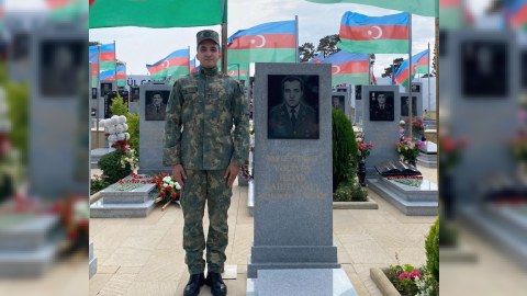 Şəhid oğlu hərbi xidmətə YOLLANDI