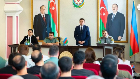 Həbsdən azad olunmasına 3 ay qalmış məhkumlarla görüş keçirilib - FOTO