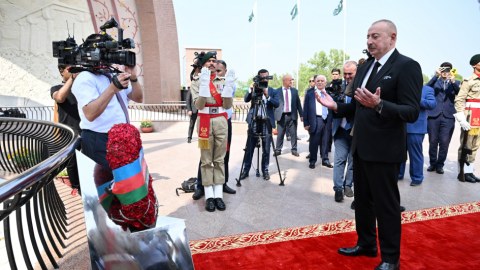 Prezident İslamabadda milli abidəni ziyarət etdi - FOTOLAR&nbsp;
