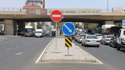 Əhməd Rəcəbli küçəsində yeni yol infrastrukturu qurulub - FOTOLAR