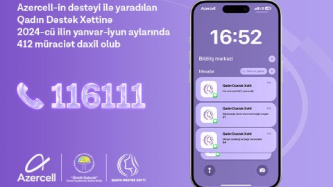 &ldquo;Qadın Dəstək Xətti&rdquo;nə ilk yarım ildə 412 müraciət daxil olub