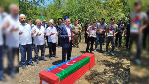 Kəlbəcərdə itikin düşən hərbçimizin nəşi Qubada dəfn olundu