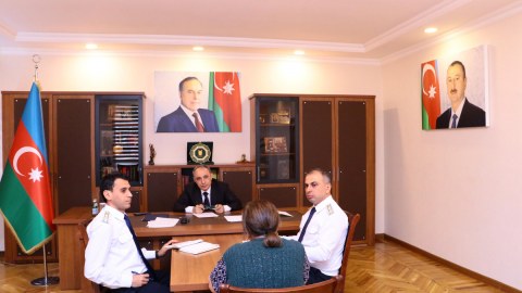 Baş prokuror Daşkəsəndə vətəndaşları qəbul edib