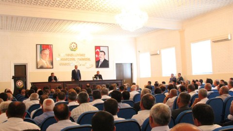 Goranboyda icra başçısı yanında Şuranın növbəti iclası keçirilib - FOTO