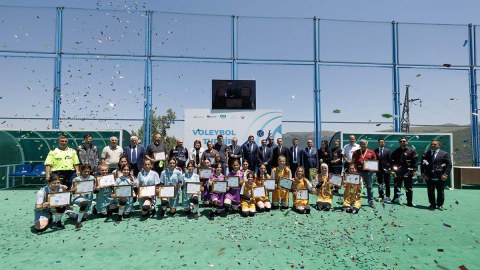 Daşkəsəndə məktəbli qızlar arasında voleybol turniri keçirilib - FOTO