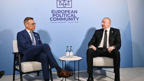 İlham Əliyev finlandiyalı həmkarı ilə nələrdən danışdı... - FOTO