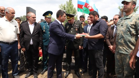 31 il sonra tapılan şəhid Neftçalada dəfn olunub - FOTOLAR