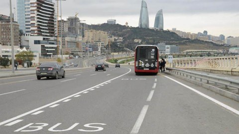 160 km yeni avtobus zolaqları çəkiləcək