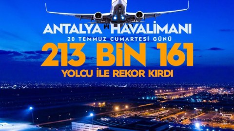 Antalya hava limanında yeni REKORD