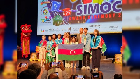 Şagirdlərimiz beynəlxalq olimpiadada uğurla çıxış etdilər