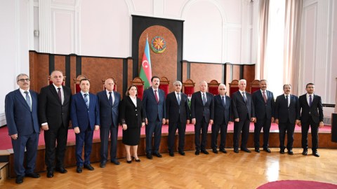Türkiyə Konstitusiya Məhkəməsinin sədri Azərbaycanda - FOTO