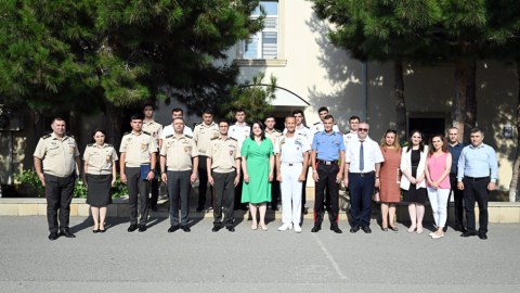 Hərbçilər "İtalyan dili" kursundan məzun oldu