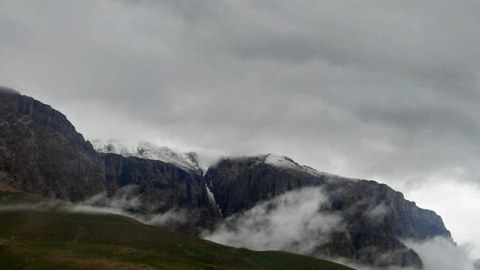 Şahdağa qar yağdı -FOTOLAR