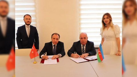 Afyon Kocatəpə Universitetinin rektoru LDU-da olub - FOTO