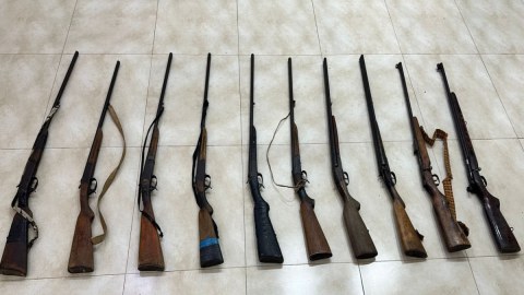Ağcabədi sakinlərindən 10 ədəd tüfən götürüldü