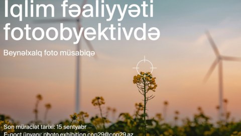 COP29 beynəlxalq fotomüsabiqə elan edir