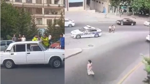 Polisin əmrinə tabe olmayan avtoxuliqan tutuldu
